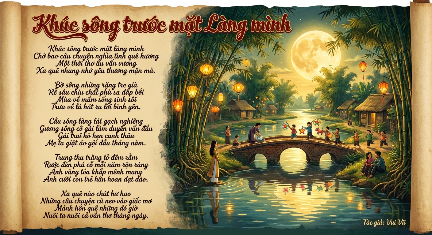 KHÚC SÔNG TRƯỚC MẶT LÀNG MÌNH